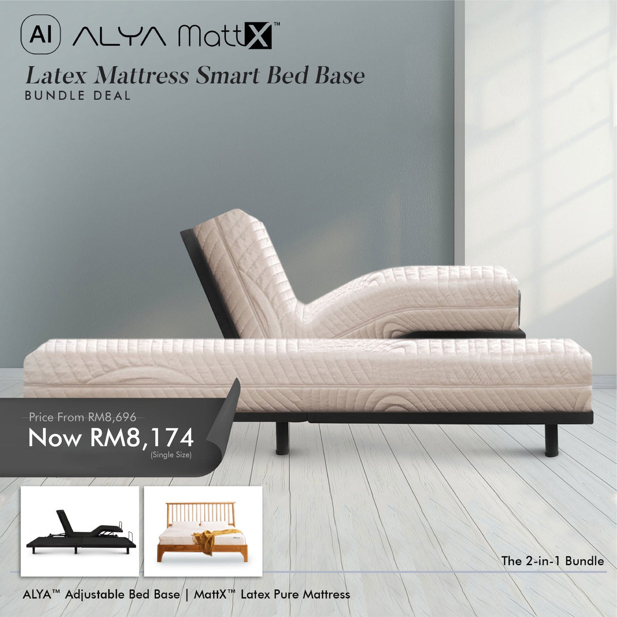 Latex Mattress Smart Bed Base Bundle Bedding Affairs Malaysia